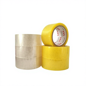 شريط لاصق شفاف ذو وجهين عالي اللزوجة من البولي بروبيلين الموجه ثنائي المحور مع لاصق حراري بسمك 60 ميكرون وقوة تحمل جيدة لختم الكراتين - Product Image 1