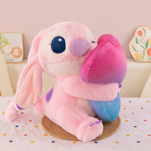 Nuovo Peluche Cuore Abbracciabile Cucito - <span class=keywords><strong>Lilo</strong></span> & <span class=keywords><strong>Stitch</strong></span> Morbido e Coccoloso, Imbottito in Cotone PP, Regalo Super Morbido per Bambini - Product Image 3