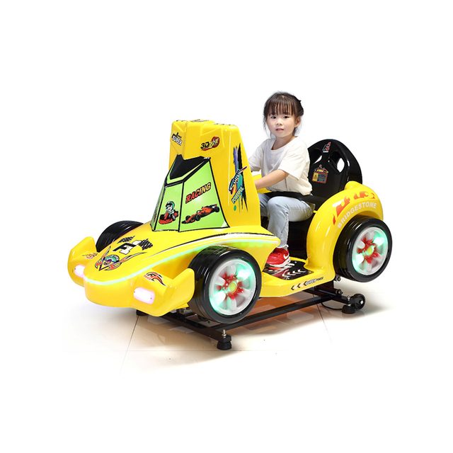 Scan Code Children'S Rocking Car Coin Operated Kiddie Rides Racing Game