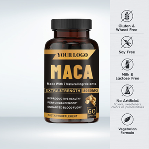 OEM Offre spéciale Complément alimentaire Capsules de maca personnalisées de marque privée en capsule de légumes - Product Image 3