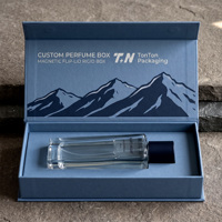 Boîte cadeau de luxe personnalisée pour Cologne bleue et boîte magnétique pour parfum avec boîte en papier parfumé et boîte d'emballage pour collection de parfums