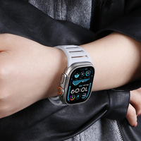 Top-Mode Verschluss-Armband in Unifarbe aus Silikon für Apple Watch Series 11 10 Ultra 9se 8 76 5