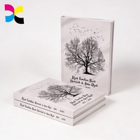 Livre relié personnalisé haut de gamme pour l'édition de romans et de fictions, impression avec couverture rigide, pelliculage mat, écologique, faible MOQ