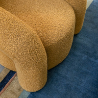 Nouveau design italien fauteuil de loisirs en velours personnalisé villa de luxe salon canapé simple chaise paresseux ensemble de meubles de maison