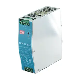 MEAN WELL NDR 120W DIN RAIL Designed With Metal Housing Harmonic Current Specification Mining Machine Power Supplies