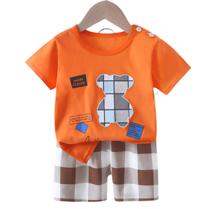 ชุดนอนผ้าฝ้าย100% สำหรับเด็กลายการ์ตูน046สำหรับ3-8ปี - Product Image 2