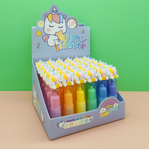 MingXiang - Marcadores Creativos Escolares para Niños, Diseño <span class=keywords><strong>de</strong></span> Dibujos Animados, Conejo/Panda/<span class=keywords><strong>Unicornio</strong></span>/Fútbol/Dinosaurio, 6 Colores, Borrables - Product Image 4