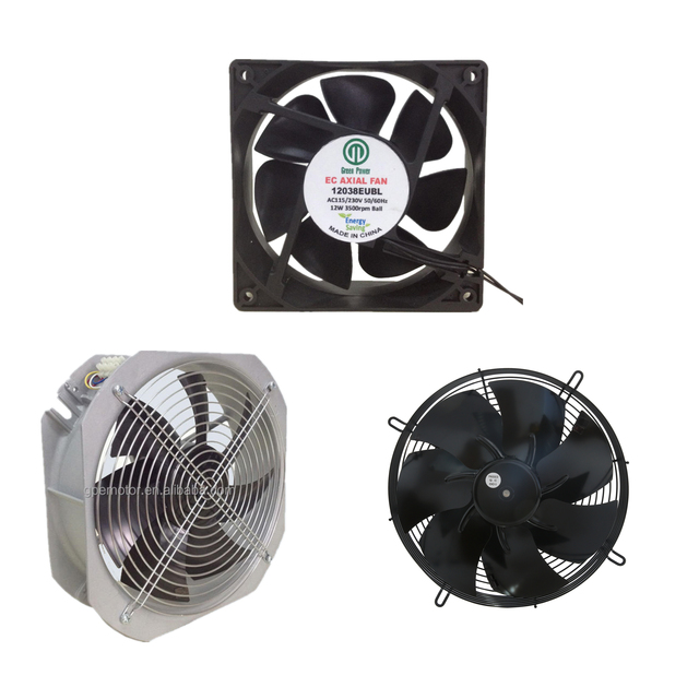 China Manufacture Trade 550Mm Bathroom Stainless Steel Axial Fan With External Rotor Motor