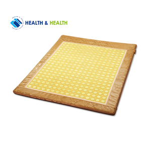 Almohadilla de calefacción de Jade de terapia con <span class=keywords><strong>silla</strong></span> de masaje con temporizador ajustable y alfombrilla masajeador corporal alfombrilla de piedra de calor terapéutico - Product Image 5