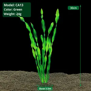 Kunstplanten Aquariumbenodigdheden Aquariumlandschapsarchitectuur Decoratie Watergras Kunststof bloem Zeewier Decoratief <span class=keywords><strong>aquarium</strong></span> - Product Image 3