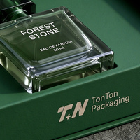 Confezione Regalo Personalizzata Verde per Eau De Toilette e Scatola Magnetica per Fragranze con Collezione di Profumi in Scatola di Carta per Confezionamento Profumi