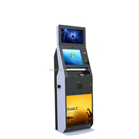 Kiosque intelligent autoportant double borne de billetterie pour loterie, paiement en libre-service, Instagram, écran tactile IR 19 pouces, intérieur