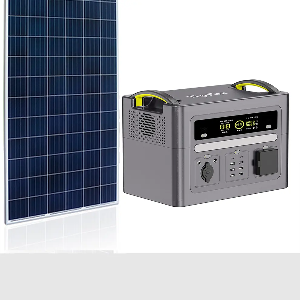 Tigfox 1KW eu 재고 UPS 태양 전원 발전기 한 발전소 1500 와트 인버터 BMS 2kw 3kw