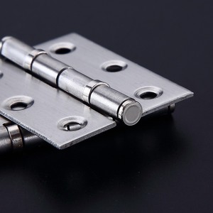 Bisagras de acero inoxidable de 2 pulgadas y 1.5 mm de grosor con rodamiento silencioso para montaje en superficie para puertas de gabinetes y habitaciones - Product Image 1