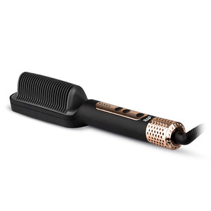 Negative Ion <b>Electric</b> <b>Hair</b> Straightener <b>Brush</b> Ceramic Styling Comb Portable Ionic Flat Iron 1 Year Warranty for RV Travel Use - Product Image 4