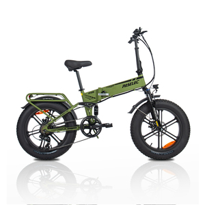 Bicicleta eléctrica plegable PX6 con suspensión completa y neumáticos gruesos de 4.0'' de la marca EU Stock, con motor potente de 750W. - Product Image 1