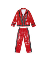 Ensemble de veste à paillettes style MJ pour hommes, tenue disco brillante, costume de cosplay Michael Jackson, performance sur scène, fête d'Halloween, danse