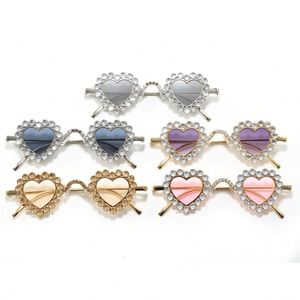 Lunettes de soleil punk de luxe 2025 avec strass, petite monture, protection UV400, en forme de cœur, pour hommes et femmes - Product Image 5