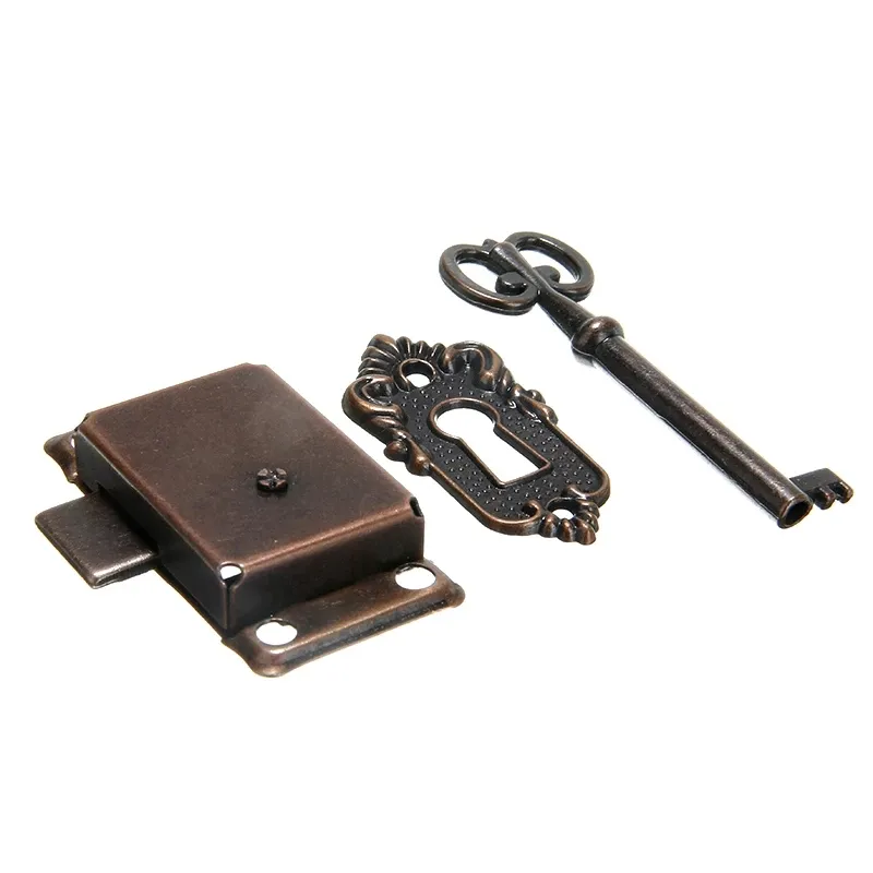 Antik dolap kilidi çekmece dolabı kapı kilidi mobilya sayacı çekmece kilitleri ile yedek anahtar