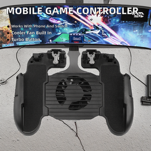 จอยสติ๊กเกมมือถือแบบมีสายรุ่นใหม่ พร้อมพัดลมระบายความร้อน ปุ่มเทอร์โบ แบตเตอรี่ในตัว สำหรับโทรศัพท์มือถือ - Product Image 2