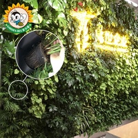 Abeille de jardin Panneau d'herbe de haute qualité Plancher de mariage Vertical Plantes réelles Culture sans sol Tapis éponge, mur vert extérieur