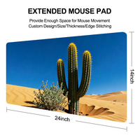 Custom Natural Landscape Style Sublimation Printing Extended Desktop Keyboard Game Mat Waterproof Rubber PC Gaming Pad