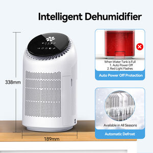2-in-1 70W Handbuch Home/Office Luft reiniger Luftent feuchter HEPA 11 Filter 0,7 l Tank 100 m³/H CADR 350ml/Tag Kapazität Kunststoff garage - Product Image 2
