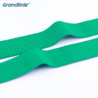 4CM Sangle de soutien-gorge en spandex à haute élasticité Stock d'usine Bande d'épaule côtelée à chevrons Bande élastique côtelée confortable à coudre