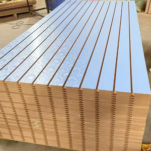 Placa ranurada de 2mm, 3mm, 4mm, 5mm, 6mm, 9mm, 12mm, 15mm, 16mm, 18mm, 21mm, melamina Mdf liso, <span class=keywords><strong>tablero</strong></span> de Mdf sin procesar - Product Image 1