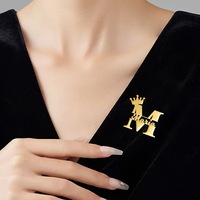 Plaque nominative en acier inoxydable personnalisée en gros, broche vintage avec logo sur mesure