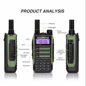 UV-16/UV-16M <span class=keywords><strong>UV16</strong></span> para Walkie Talkie Portátil de 10W AM/FM, Resistente al Agua IPX7, Alcance de 50km, VHF/UHF, 128 Canales, 2500-3000mAh - Product Image 5