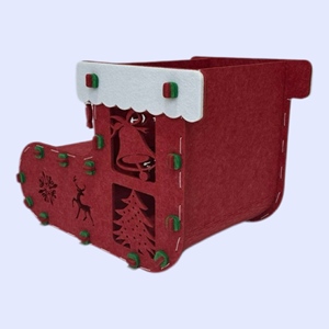 Venta al por mayor de alta calidad, muebles de sala de estar, Animal divertido, casa de Interior para mascotas, fieltro, gato, perro, cueva, cama para el día de Navidad - Product Image 4