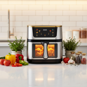 <span class=keywords><strong>Freidora</strong></span> de <span class=keywords><strong>Aire</strong></span> Eléctrica Moderna de 12L sin Aceite con Pantalla LCD, Multifunción, Fácil de Limpiar, para Uso Doméstico, en Stock - Product Image 1