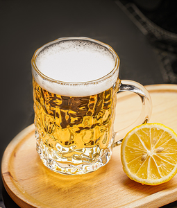 Vente en gros logo personnalisé chope à bière verres chope à bière en verre bon marché avec poignée en verre transparent - Product Image 4