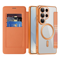 Étui CaiDun pour Samsung S26 Ultra, étui de téléphone à rabat en cuir PU, porte-cartes magnétique, protection intégrale anti-chute S25