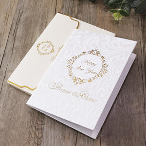 Campioni di Inviti Matrimoniali con Copertina Rigida Vuota, Sfondo in Carta Glitterata e Logo in Lamina Dorata - Product Image 2