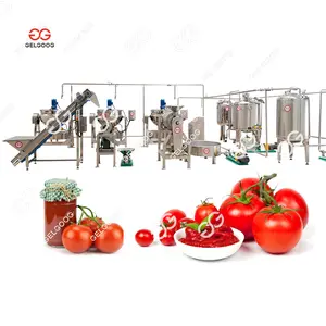 500Kg/Jam Otomatis Tomat Saus Membuat Mesin Kecil Pasta Tomat dan Saus Tomat Line Produksi