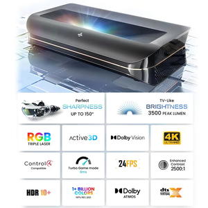 โปรเจคเตอร์เลเซอร์ 4K ขนาด 150 นิ้ว รุ่นขายดีที่สุด 3500ANSI AWOL Vision LTV 3500 PRO วิดีโอ Full HD สมาร์ทโฮม ระยะฉายสั้น 4K LTV-3500 Pro 4k L - Product Image 2