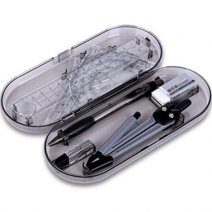 Hot Sale Drawing <b>Tools</b> Mathematical Ruler <b>Set</b> 8 Pcs Plastic Math Compass Geometry Kits for <b>Kids</b> Student - Product Image 3