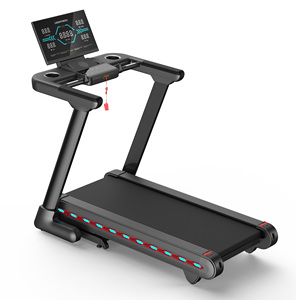 Tapis roulant électrique haut de gamme pliable avec écran tactile HD, équipement de fitness intelligent pour la maison, entraîneur <span class=keywords><strong>cardio</strong></span> motorisé - Product Image 2