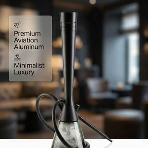 Chicha élégante noire mate 75 cm en aluminium aéronautique de luxe, design minimaliste, directement de l'usine - Product Image 1
