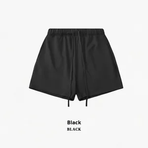 American Trendy Brand's Casual Style Five-Point Shorts 100% Cotton <span class=keywords><strong>Basic</strong></span> Solid Color Loose <span class=keywords><strong>Fit</strong></span> Mid Elastic FOG Series Spring - Product Image 3
