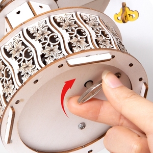 Innovador Kit de Manualidades Artísticas DIY para Adultos, Rompecabezas 3D de Madera con Diseño de Flores para San Valentín, Cumpleaños, Día de la Madre - Product Image 2