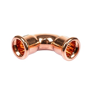 Copper Press 90D Elbow M profile China Supplier Plumbing Copper Pipe Fittings
