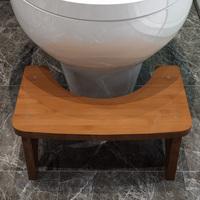 Tabouret de toilette en bois massif Repose-pieds jetable Aide à l'accroupissement pour un usage domestique Repose-pieds pour une meilleure expérience d'assise