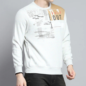 Sweat-shirt doux de haute qualité Logo personnalisé Sweat-shirt décontracté pour hommes à manches longues Col rond léger pour hommes Sweatshirts - Product Image 4