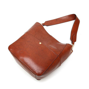Women's Designer Work Shoulder Bags Waterproof PU Leather Bucket Tote Hobo Purse and <strong>Medium</strong> Satchel <strong>Handbag</strong> with Open Closure - Product Image 2