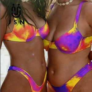 JSN African Print Bathing Suits customize <strong>Dissolving</strong> <strong>Swimsuit</strong> Womens extreme Micro Mini Bikini Swimwear - Product Image 5