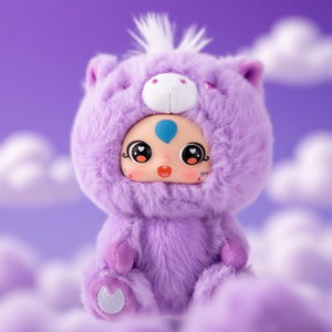 Mignon Vinyle Bébé De Trois Ans Petit Pendentif En Peluche Jouet Poupée Dessin Animé Sac Pendentif Porte-clés Poupée - Product Image 4