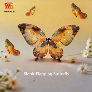 SMOOTH Papillon Bionique Télécommandé pour Événements, Spectacles, Vol, Éclairage LED, Accessoires de Mariage, Décoration, Décoration de Fête Exquise - Product Image 1